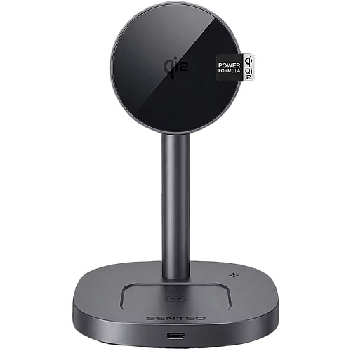 Беспроводное зарядное устройство Senteo D2 Navi Stand 3in1 Black