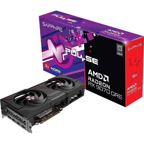 Видеокарта Sapphire Radeon RX 9070 GRE 12GB Pulse OC (11354-01-20G) EU