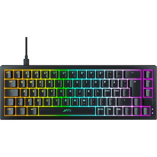 Клавиатура Xtrfy K5 RGB Kailh Red Black UA (K5-RGB-CPT-BLACK-R-UKR)