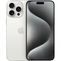 Смартфон Apple iPhone 15 Pro Max 256GB eSIM White Titanium (MU673)