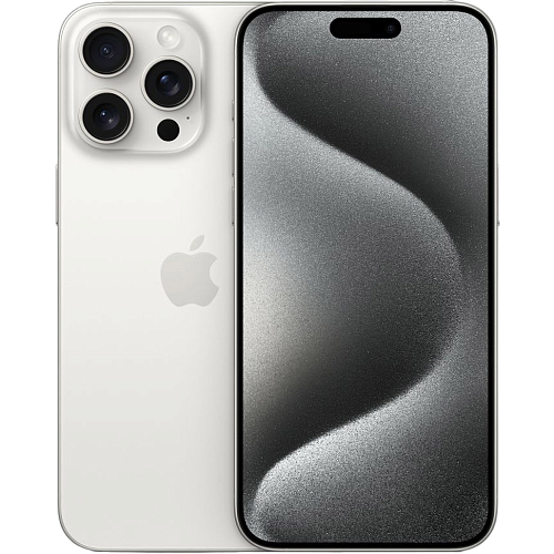 Смартфон Apple iPhone 15 Pro Max 256GB eSIM White Titanium (MU673)