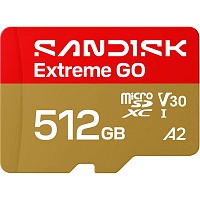 Карта пам`яті SanDisk microSDXC Extreme GO 512GB Class 10 UHS-I V30 A2 (SDSQXGN-512G-GN6MN) - придбати в Дніпрі, Україні: ціна, характеристики | інтернет-магазин TOUCH
