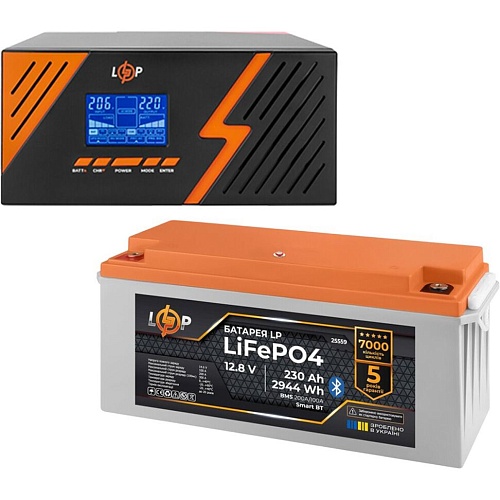 Источник бесперебойного питания (ИБП) LogicPower B1500 + АКБ LiFePO4 2944Wh Smart BT (40154)