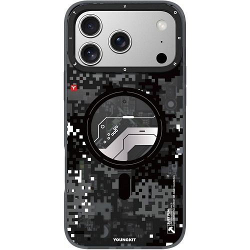 Чехол YoungKit Camouflage with Magnetic Ring для Apple iPhone 17 Pro Max Shadow Camo