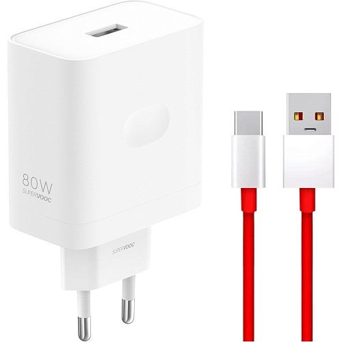 Сетевое зарядное устройство OnePlus SUPERVOOC 80W + Cable USB-A to USB-C (VCB8HBCH) EU