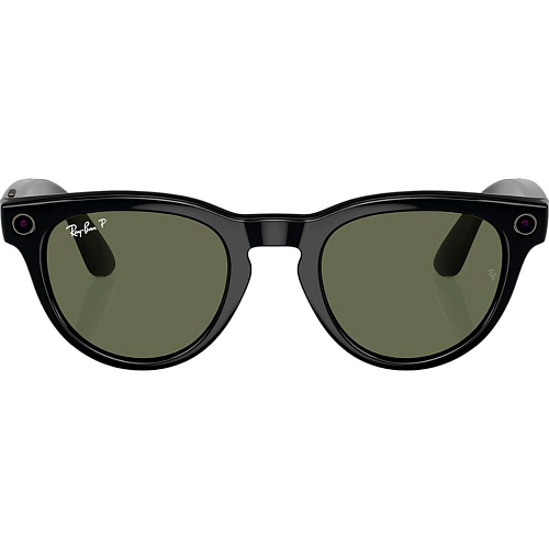 Смарт-очки Ray-Ban Meta Headliner Shiny Black Frame/Green Lenses (RW4009 601/9A 50-23) Витрина