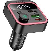 FM-трансмиттер Hoco E85 Tiger PD20W+QC3.0 Black 
