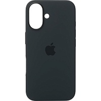 Чехол Silicone Case with MagSafe для Apple iPhone 16 Plus Black AAA