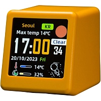 Розумна метеостанція GeekMagic Ultra Smart WiFi Weather Forecast Station Yellow - придбати в Дніпрі, Україні: ціна, характеристики | інтернет-магазин TOUCH