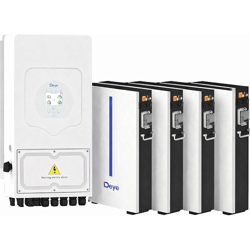 Система зберігання енергії Deye SUN-6K-SG05LP1-EU 6kW + 4 АКБ RW-M6.1-B 24.5 kWh (51.2V/120Ah/6144Wh) - придбати в Дніпрі, Україні: ціна, характеристики | інтернет-магазин TOUCH
