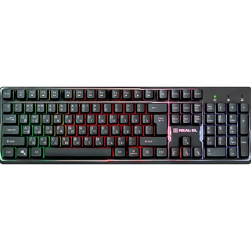Клавиатура REAL-EL Comfort 7011 Backlit Black (EL123100043)