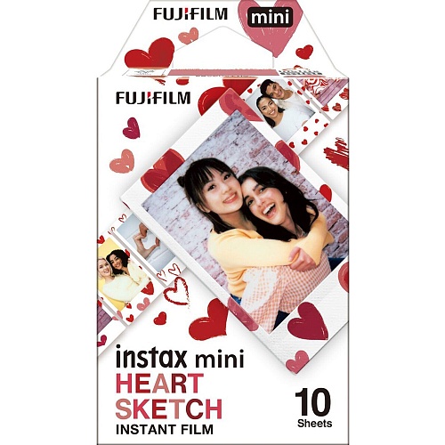 Фотопапір Fujifilm Instax Mini Heart Sketch 1x10 (16799926) - придбати в Дніпрі, Україні: ціна, характеристики | інтернет-магазин TOUCH