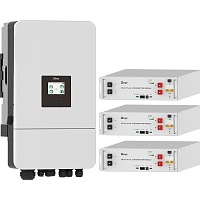 Система хранения энергии Deye SUN-10K-SG05LP3-EU-SM2 10kW + 3 АКБ SE-G5.1 Pro-B 15.36 kWh (51.2V/100Ah/5120Wh)