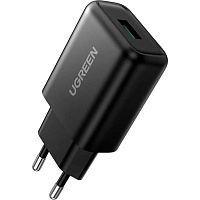 Сетевое зарядное устройство Ugreen CD122 18W QC3.0 USB Fast Charger 3A Black (70273)