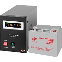 Джерело безперебійного живлення (ДБЖ) LogicPower LPY-B-PSW-500VA + LPM-GL батарея 12V - 40Ah (14018) - придбати в Дніпрі, Україні: ціна, характеристики | інтернет-магазин TOUCH
