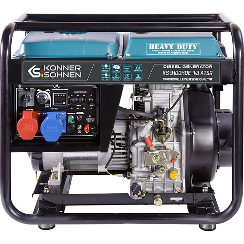 Генератор дизельний Konner&Sohnen KS 9100HDE-1/3 ATSR (EURO V) 6/6.5 кВт - придбати в Дніпрі, Україні: ціна, характеристики | інтернет-магазин TOUCH