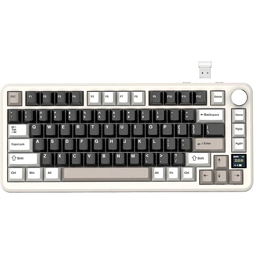 Клавиатура Attack Shark X85 Pro RGB Linear Blueberry Switches Wireless Cheese White (AS-6972792471099-CW)