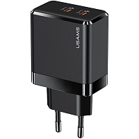 Мережевий зарядний пристрій Usams T54 GaN 40W 3A Black (CC172TC01) - придбати в Дніпрі, Україні: ціна, характеристики | інтернет-магазин TOUCH