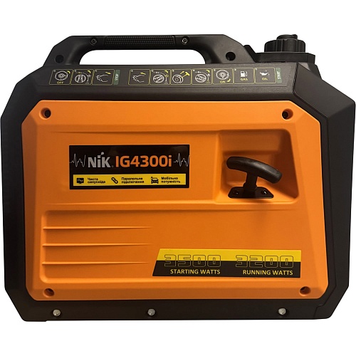 Інверторний бензиновий генератор Nik IG4300i 3.2/3.5 кВт - придбати в Дніпрі, Україні: ціна, характеристики | інтернет-магазин TOUCH