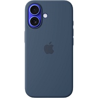 Чохол Silicone Case with MagSafe для Apple iPhone 16 Denim AAA