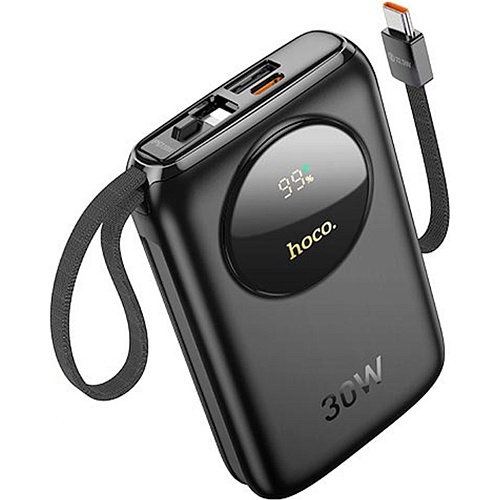 Внешний аккумулятор Hoco Lucky Q19 10000mAh 30W Black (610773)