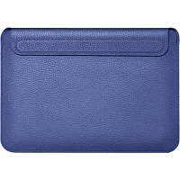 Чохол-кишеня WiWU Skin Pro Geniunie Leather Sleeve Case для MacBook Air 15" (2023-2025) Navy Blue