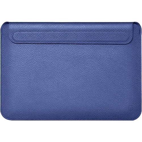 Чехол-карман WiWU Skin Pro Geniunie Leather Sleeve Case для MacBook Air 15" (2023-2026) Navy Blue