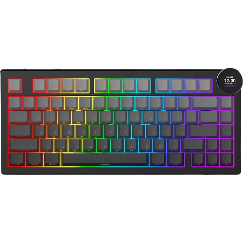 Клавиатура Ajazz AK820 V2 White Peach Switch Black/Grey (AK820-V2-WP-S-BG)