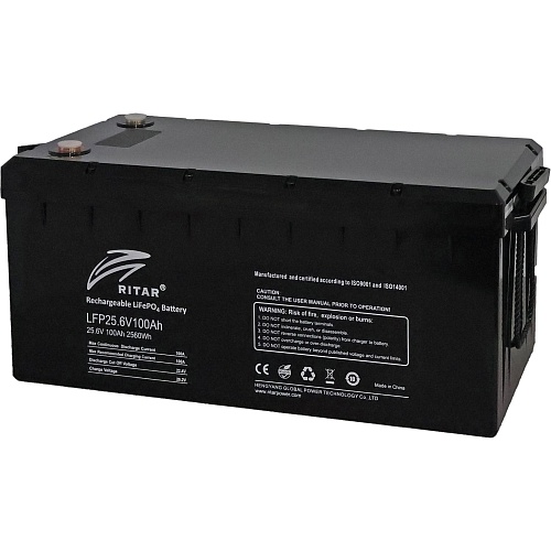 Акумулятор Ritar LiFePO4 24V (25.6V/100Ah/2560Wh) (R-LFP 25.6V 100Ah BT G1) - придбати в Дніпрі, Україні: ціна, характеристики | інтернет-магазин TOUCH
