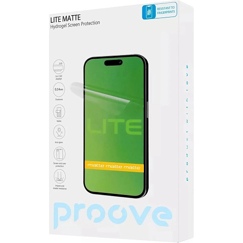 Гідрогелева захисна плівка Proove Hydrogel Screen Protection LITE Size S Matte (GGLT21400150) - придбати в Дніпрі, Україні: ціна, характеристики | інтернет-магазин TOUCH