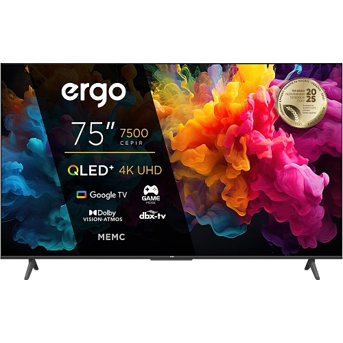 Телевизор Ergo JUQ7500 75" QLED 4K (75JUQ7500)