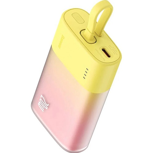 Зовнішній акумулятор Baseus Popsicle Lightning 5200mAh 20W Yellow (P10055600Y12-00) - придбати в Дніпрі, Україні: ціна, характеристики | інтернет-магазин TOUCH