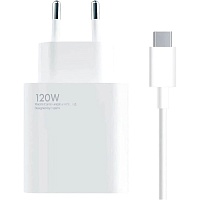 Сетевое зарядное устройство Xiaomi HyperCharge 120W + Сable USB-A - USB-C White (BHR9462EU)