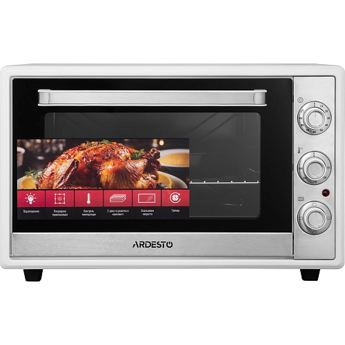 Настільна електрична духовка Ardesto MEO-F60W  - придбати в Дніпрі, Україні: ціна, характеристики | інтернет-магазин TOUCH