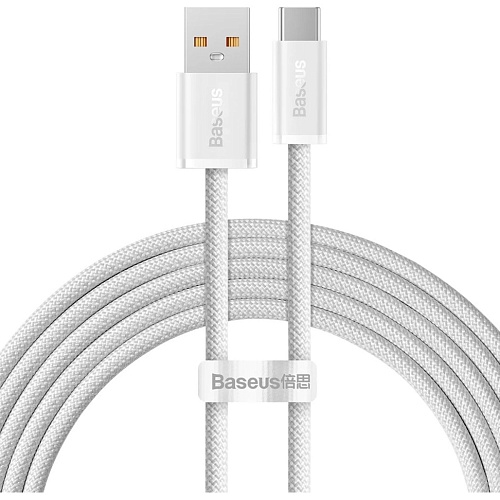 Кабель Baseus Dynamic Series USB-A to USB-C 2m 100W White (CALD000702)