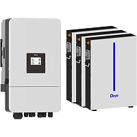 Система хранения энергии Deye SUN-12K-SG05LP3-EU-SM2 12kW + 3 АКБ RW-M6.1-B 18.4kWh (51.2V/120Ah/6144Wh)