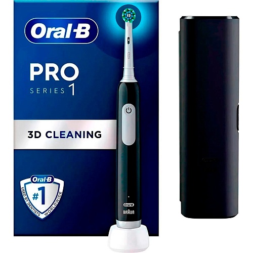Электрическая зубная щетка Oral-B D305 Pro Series 1 Travel Case Black (D305.513.3X) Витрина