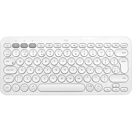 Клавіатура Logitech K380s Pebble Keys 2 Bluetooth White (920-011852) - придбати в Дніпрі, Україні: ціна, характеристики | інтернет-магазин TOUCH
