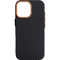 Чохол ArmorStandart LikeCarbon2 SE MagCase для Apple iPhone 17 Black Orange (ARM89160) - придбати в Дніпрі, Україні: ціна, характеристики | інтернет-магазин TOUCH