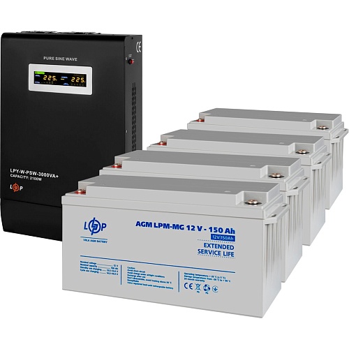 Источник бесперебойного питания (ИБП) LogicPower UPS W3000 + АКБ MG 7200Wh (19811)