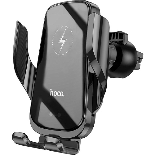 Автодержатель с беспроводной зарядкой Hoco CA202 Enlightener 15W Car Wireless Charger (781352)