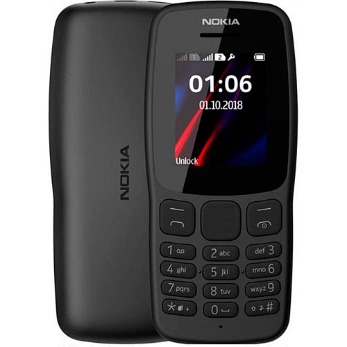 Мобильный телефон Nokia 106 New Dual Black UA-UCRF