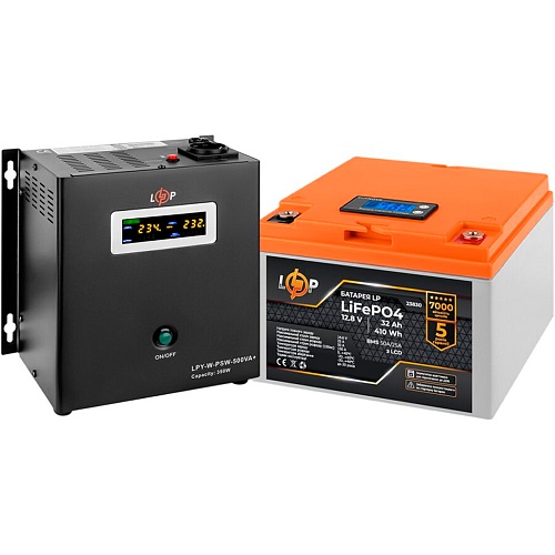 Джерело безперебійного живлення (ДБЖ) LogicPower LPY-W-PSW-500VA 12V + АКБ LiFePO4 12.8V - 32 Ah BMS 30А/15A (24161) - придбати в Дніпрі, Україні: ціна, характеристики | інтернет-магазин TOUCH