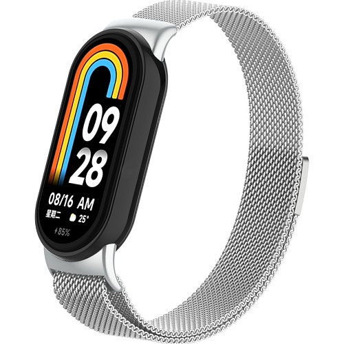 Ремешок ArmorStandart Milanese Magnetic Band для Xiaomi Smart Band 8 / 9 / 10 Silver (ARM69917)