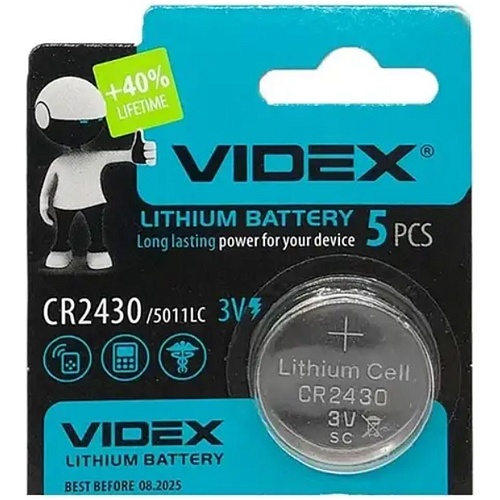 Батарейка Videx CR2430
