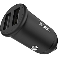 Автомобильное зарядное устройство Hoco Z30 Car Charger 2USB 3.1A (Black)