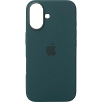 Чехол Silicone Case with MagSafe для Apple iPhone 16 Plus Lake Green AAA