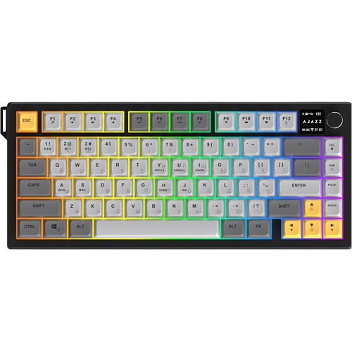 Клавіатура Ajazz AF82 Black/Grey/Yellow (AF82-BGY) - придбати в Дніпрі, Україні: ціна, характеристики | інтернет-магазин TOUCH