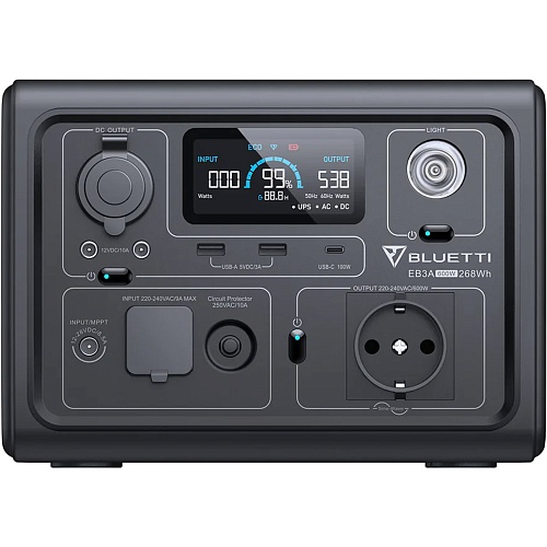 Зарядна станція BLUETTI EB3A 600W 268Wh - придбати в Дніпрі, Україні: ціна, характеристики | інтернет-магазин TOUCH