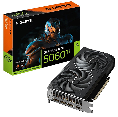 Відеокарта Gigabyte GeForce RTX 5060 Ti WINDFORCE MAX OC 8G (GV-N506TWF2MAX OC-8GD) UA - придбати в Дніпрі, Україні: ціна, характеристики | інтернет-магазин TOUCH
